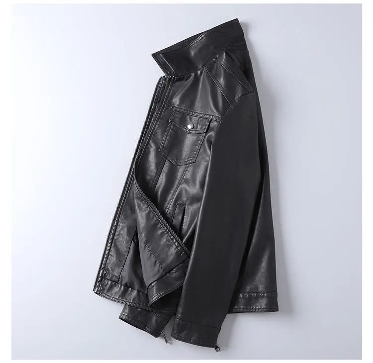 "Vento d’Ottobre" – Leather Lapel Jacket By Enzo Bellari®