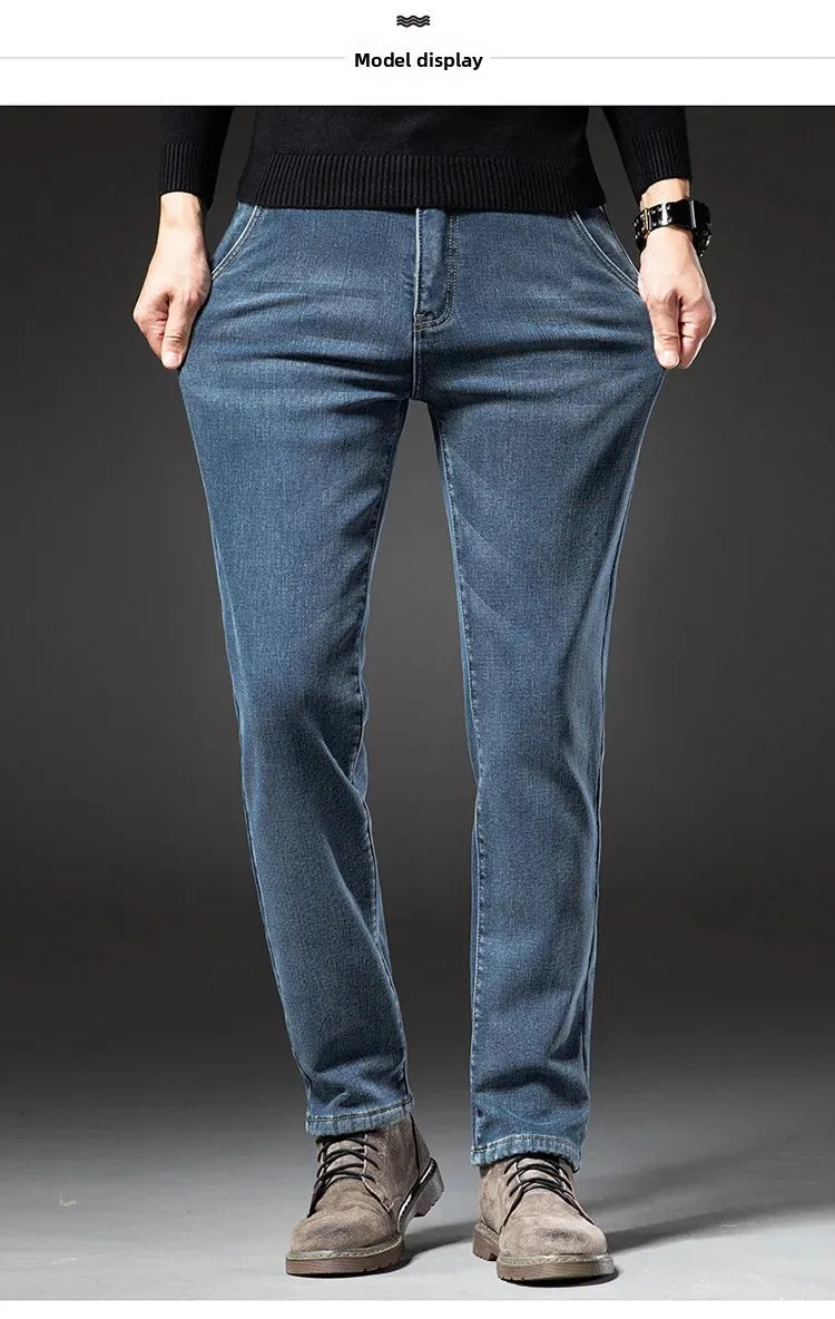 "Linea Invernale" – Fleece Straight Jeans By Enzo Bellari®
