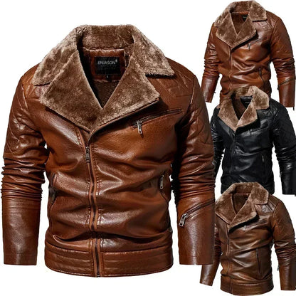 "Collare Regale" – Fur Leather Jacket By Enzo Bellari®