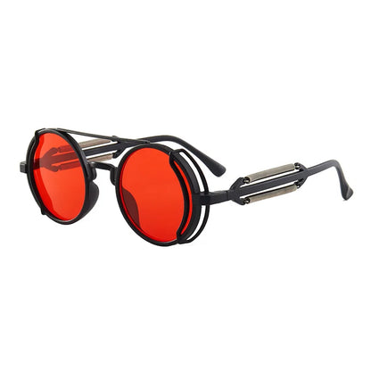 "Occhio Antico" – Steampunk Round Sunglasses By Enzo Bellari®