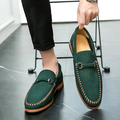 "Sole di Capri" – Perforated Leather Casual Shoes By Enzo Bellari®