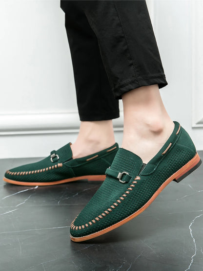 "Sole di Capri" – Perforated Leather Casual Shoes By Enzo Bellari®