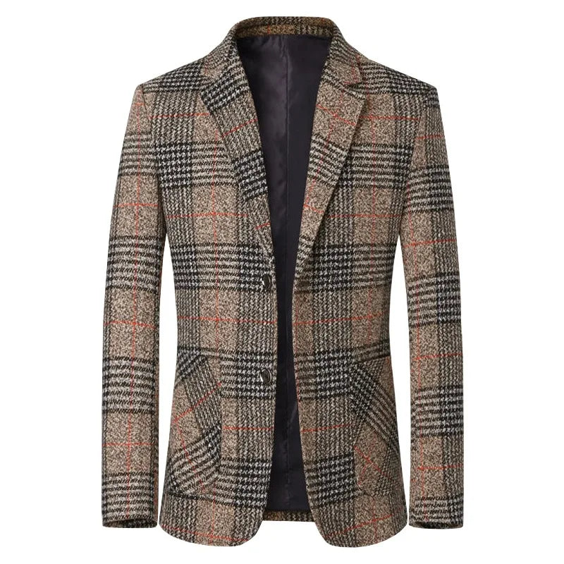 "Quadro Scozzese" – Plaid Blazer Jacket By Enzo Bellari®