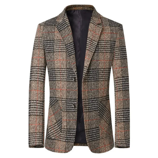"Quadro Scozzese" – Plaid Blazer Jacket By Enzo Bellari®