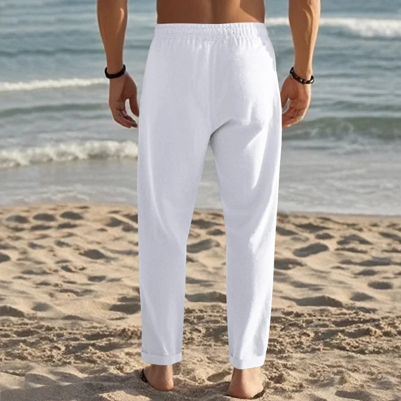 "Oro di Mare" – Cotton Linen Trousers By Enzo Bellari®