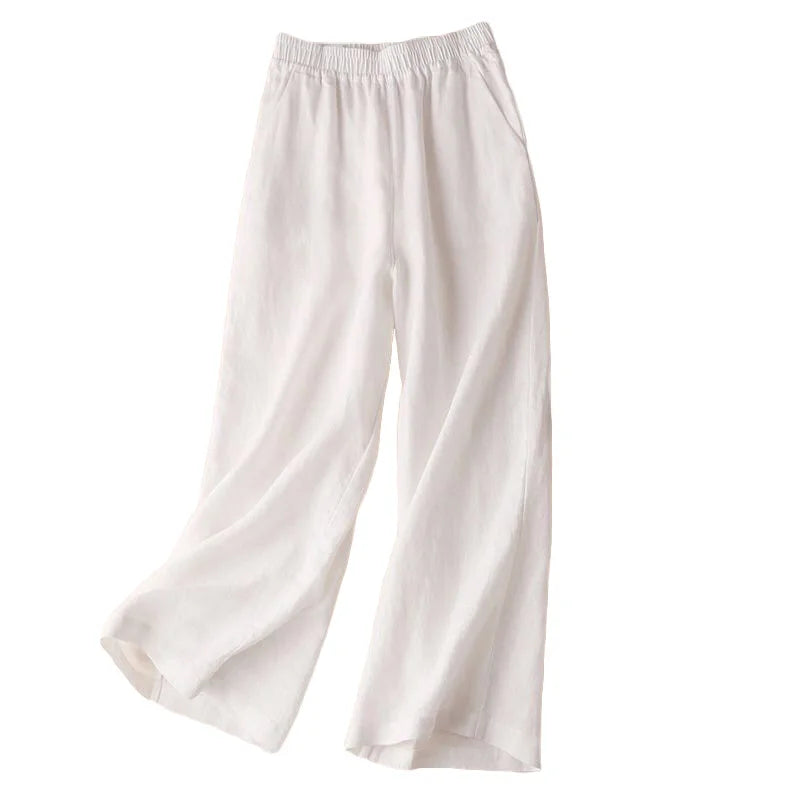 "Passo Largo" – Cotton Wide Leg Pants By Enzo Bellari®
