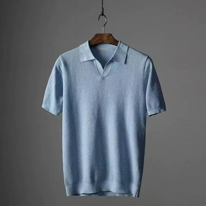 "Vera Luce" – Cotton Short Sleeve Polo Shirt By Enzo Bellari®