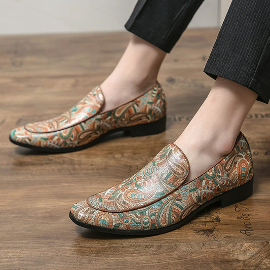 "Stampa Nobile" – Printed Leather Loafers By Enzo Bellari®