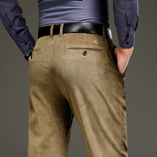 "Bello Sogno" – Corduroy Business Casual Pants By Enzo Bellari®