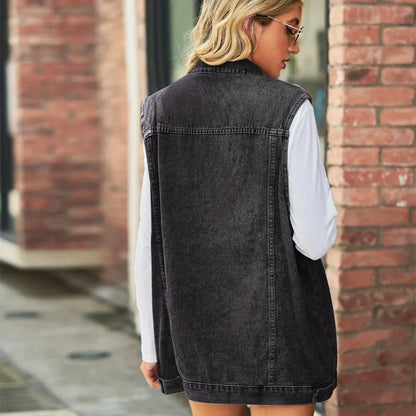 "Trama Retrò" – Denim Vest Jacket By Enzo Bellari®