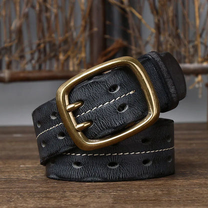 "Cintura Viva" – Cowskin Leather Belt By Enzo Bellari®