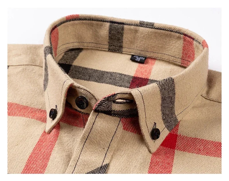 "Quadro Morbido" – Flannel Plaid Shirt By Enzo Bellari®