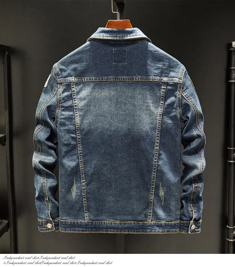 "Fior di Vento" – Zipper Denim Jacket By Enzo Bellari®