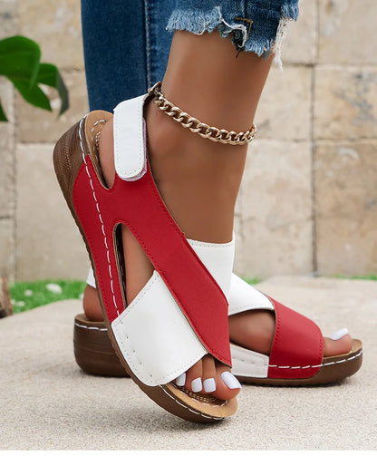 "Oro di Mare" – Peep Toe Wedge Sandals By Enzo Bellari®