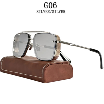 "Luce di Mare" – Steampunk Square Sunglasses By Enzo Bellari®