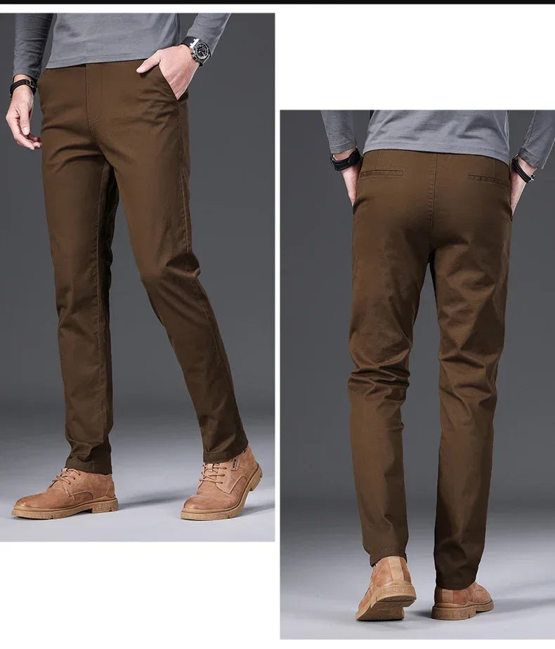 "Slim Naturale" – Cotton Slim Fit Pants By Enzo Bellari®