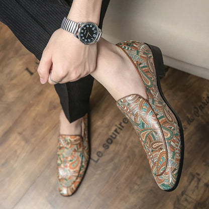 "Stampa Nobile" – Printed Leather Loafers By Enzo Bellari®