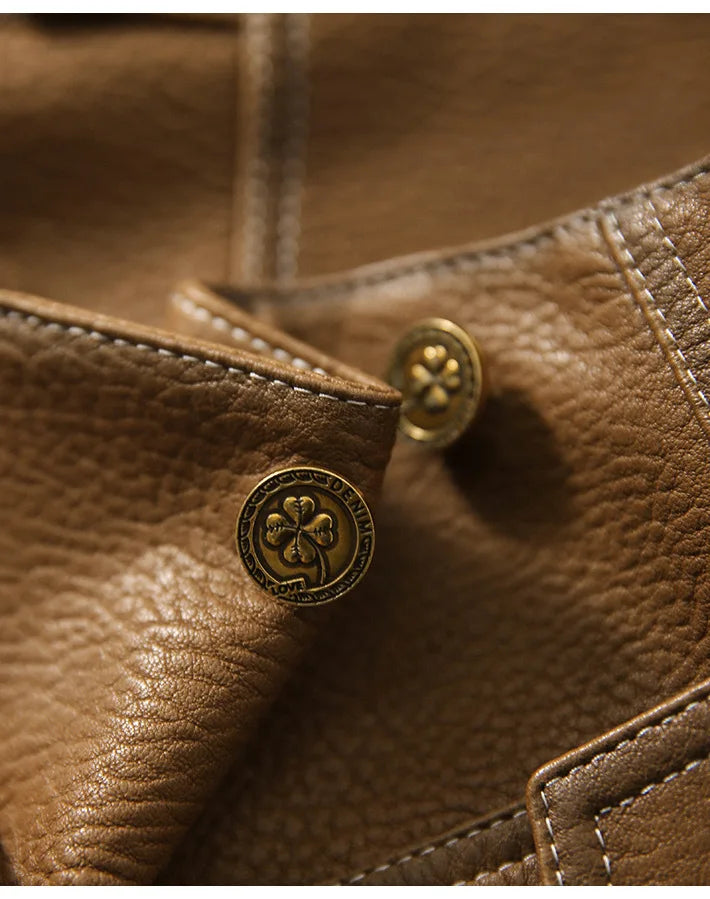 "Autunno Lucido" – Faux Leather Jacket By Enzo Bellari®