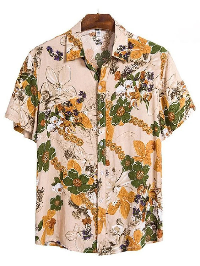 "Stampa Estiva" – Retro Lapel Shirt By Enzo Bellari®