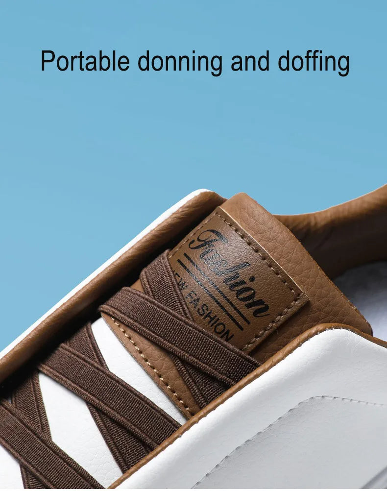 "Cammino Leggero" – Leather Moccasins Sneakers By Enzo Bellari®