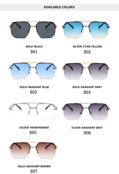 "Vista Leggera" – Semi-Rimless Sunglasses By Enzo Bellari®