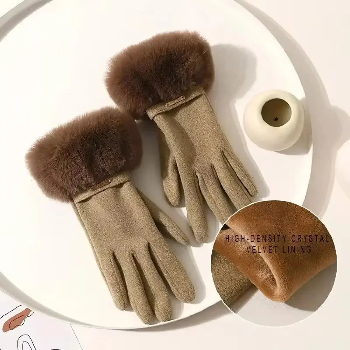 "Velluto Caldo" – Touchscreen Suede Gloves By Enzo Bellari®