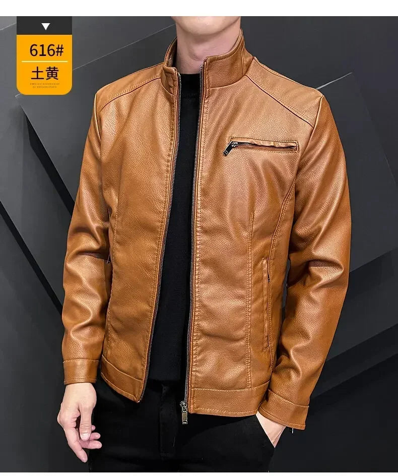 "Luce di Mare" – Slim Fit Motorcycle Leather Jacket By Enzo Bellari®