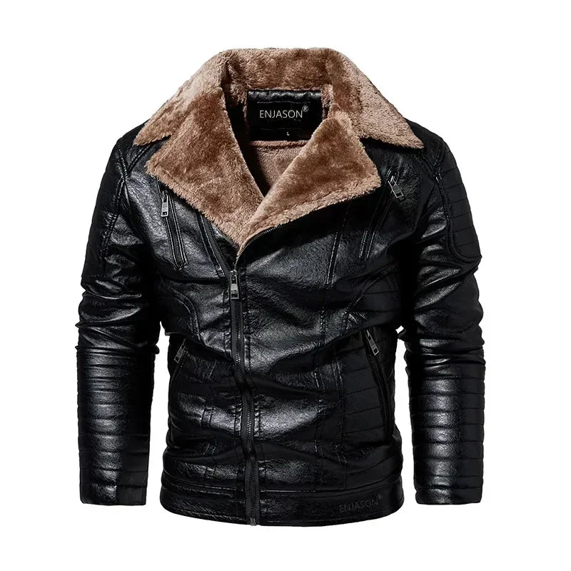 "Collare Regale" – Fur Leather Jacket By Enzo Bellari®