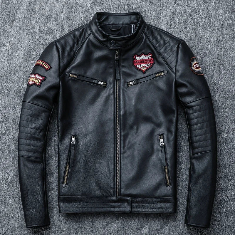 "Teschio Nero" – Skull Moto Jacket By Enzo Bellari®