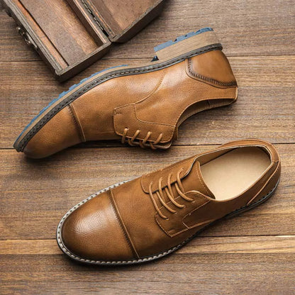 "Epoca Dorata" – Brogue Leather Oxfords By Enzo Bellari®