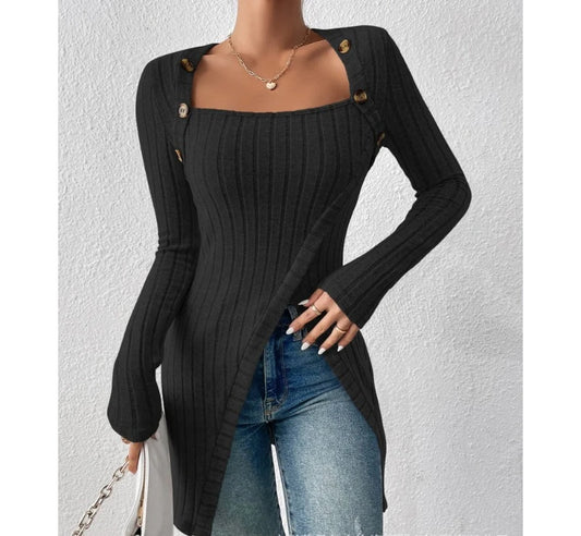 "Sole di Capri" – Square Collar Lace Top By Enzo Bellari®