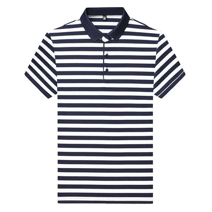 "Vera Luce" – Striped Cotton Polo Shirt By Enzo Bellari®