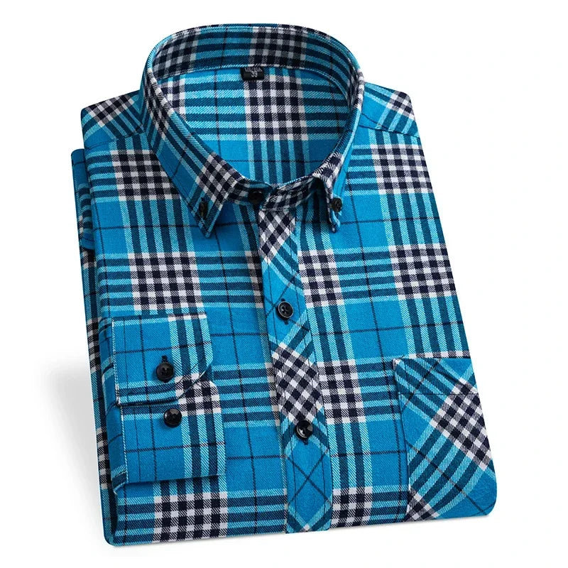 "Quadro Morbido" – Flannel Plaid Shirt By Enzo Bellari®