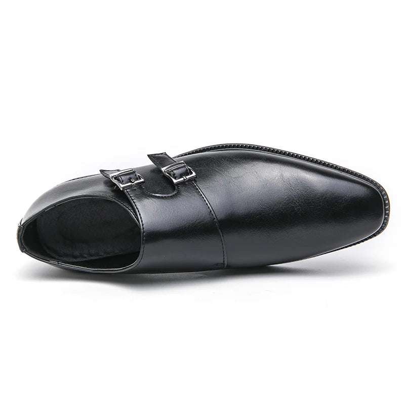 "Fior di Vento" – Classic Monk Leather ShoesBy Enzo Bellari®