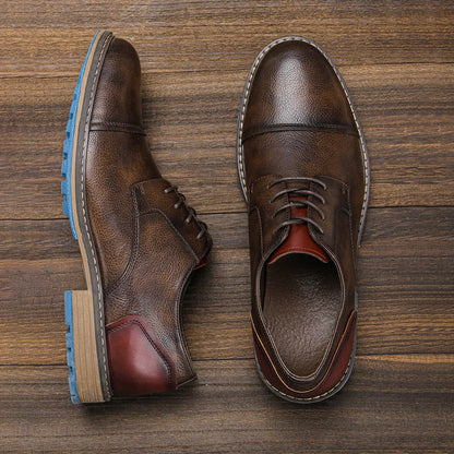 "Epoca Dorata" – Brogue Leather Oxfords By Enzo Bellari®