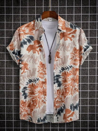 "Stampa Estiva" – Retro Lapel Shirt By Enzo Bellari®