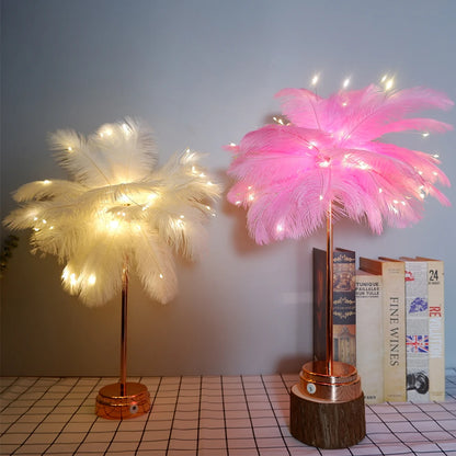 "Luce Leggera" – LED Feather Table Lamp By Enzo Bellari®