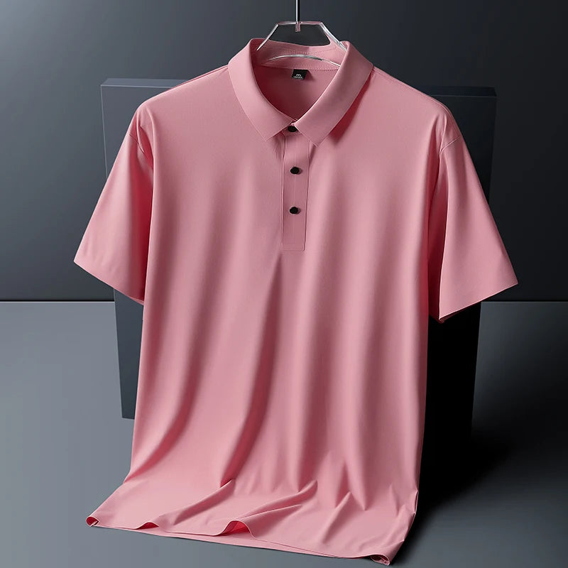 "Gelo Liscio" – Ice Silk Polo Shirt By Enzo Bellari®