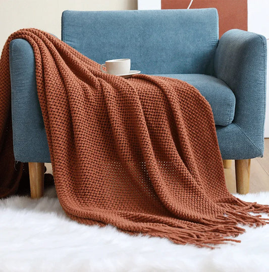 "Dolce Vita" – Nordic Knitted Sofa Blanket By Enzo Bellari®