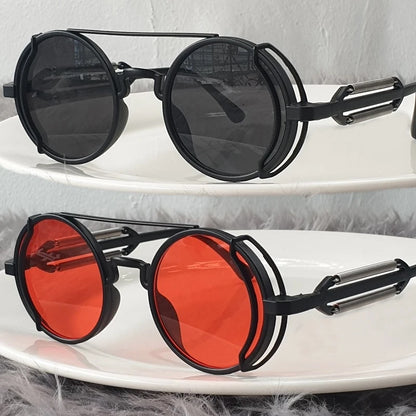 "Occhio Antico" – Steampunk Round Sunglasses By Enzo Bellari®