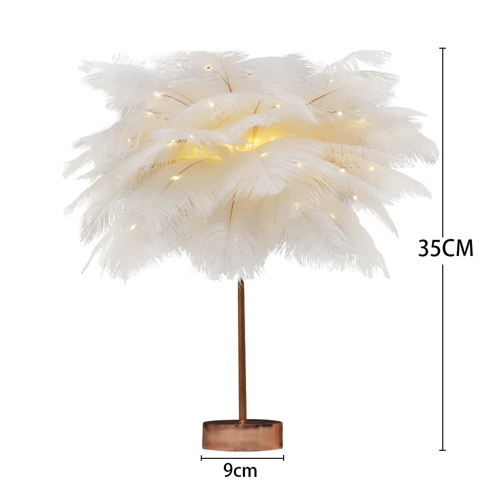 "Luce Leggera" – LED Feather Table Lamp By Enzo Bellari®