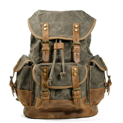 "Fior di Vento" – Waterproof Waxed Canvas Backpack By Enzo Bellari®