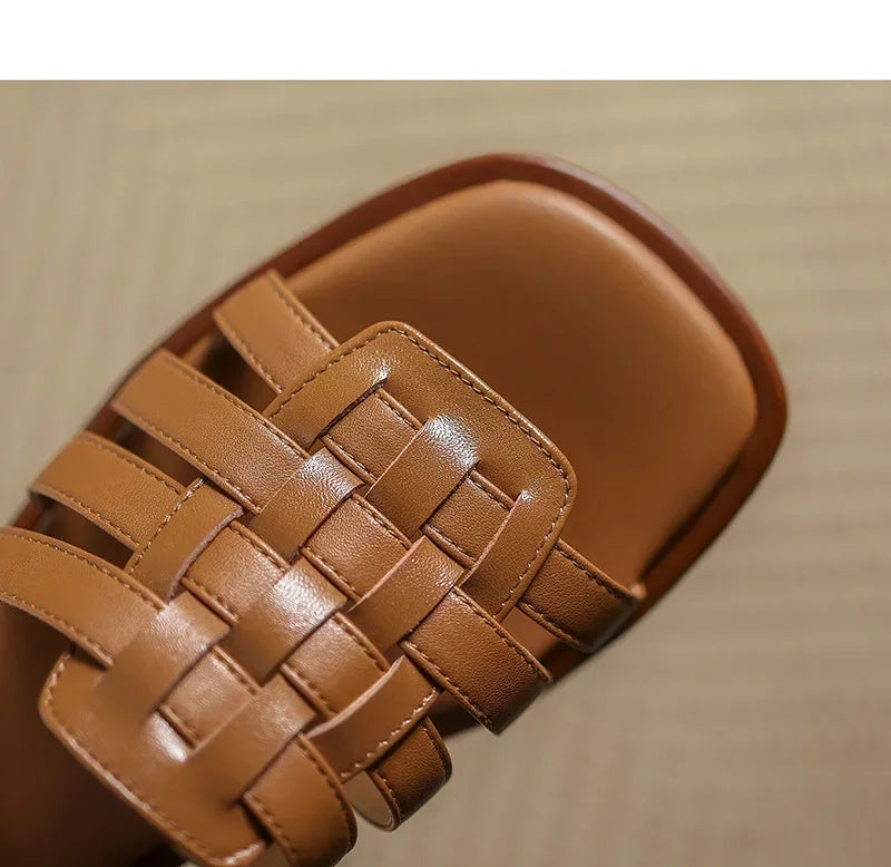 "Stile Romano" – Leather Roman Slippers By Enzo Bellari®