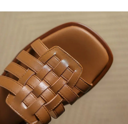 "Stile Romano" – Leather Roman Slippers By Enzo Bellari®