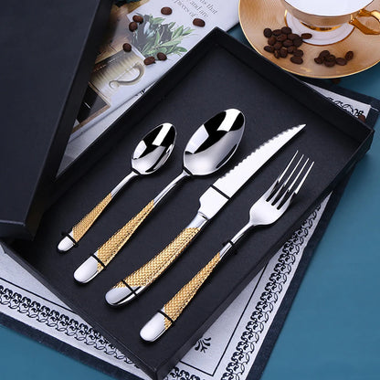 "L’Oro" – Gold-Plated Cutlery Set By Enzo Bellari®