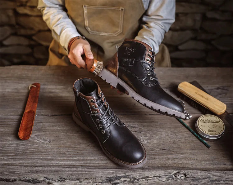 "Colpo Forte" – Leather Ankle Boots By Enzo Bellari®