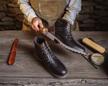 "Colpo Forte" – Leather Ankle Boots By Enzo Bellari®