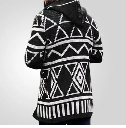 "Maglia Aperta" – Hooded Stitch Cardigan By Enzo Bellari®