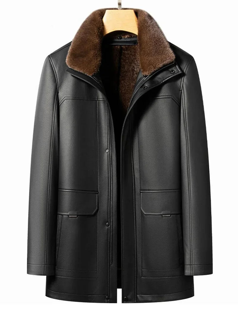 "Pelle Reale" – Sheepskin Mink Coat By Enzo Bellari®