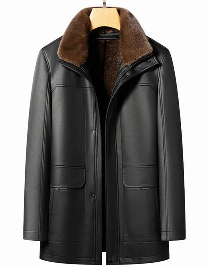 "Pelle Reale" – Sheepskin Mink Coat By Enzo Bellari®